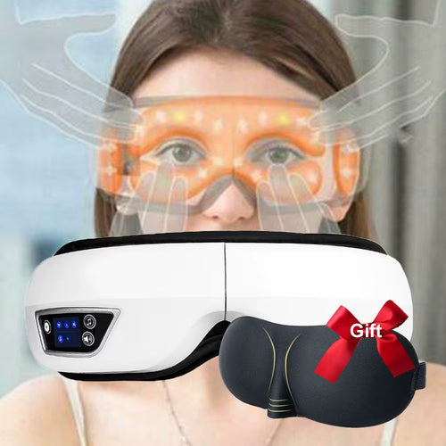 6D Smart Airbag Eye Massager Electric Vibration Bluetooth Music Sleep Mask Fatigue & Dark Circle Relief Eyes Care Instrument